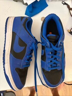 Nike Royal Blue and Black Low-Top Sneakers
